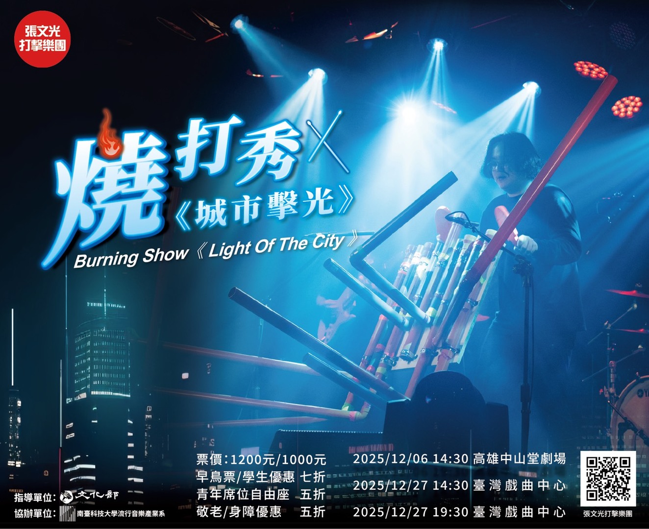 【歡迎踴躍參加】張文光打擊樂團－燒打秀《城市擊光》(114.09.12 公告)圖片